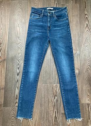 Жіночі джинси levi’s 721 high rise skinny сині скінні 28 розмір xs - s
