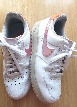 Натуральная кожа кросовки nike air force