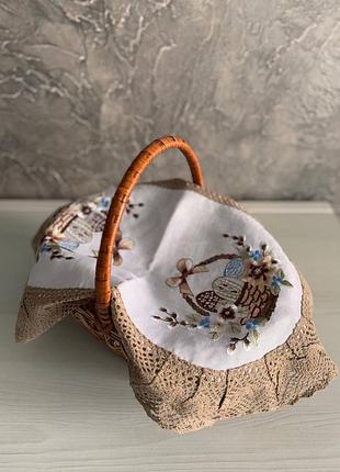 Накидки на крупной корзине