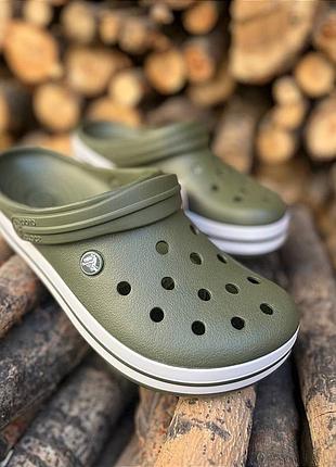 Чоловічі крокси сабо crocband army green чоловічі крокси сабо crocband army green