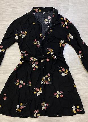 Вискозное платье рубашка c&amp;a, 134