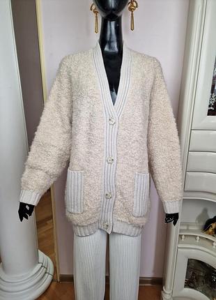 Кардиган repeat cashmere из альпаки и мериноса