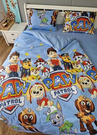 Собачий патруль, щенячий патруль, детское постельное белье