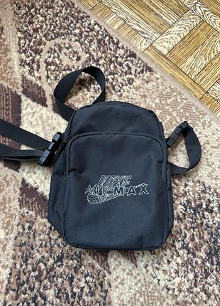 Сумка nike heritage cross-body bag (4l) black fz6123-010