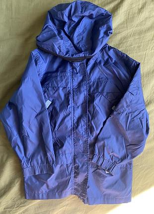 Ветровка / дождевик синяя