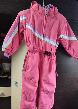 Лыжный - цельный комбинезон на девочку