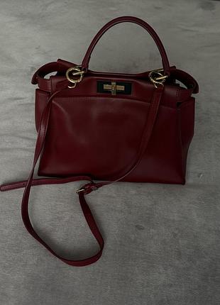 Сумка fendi peekaboo люкс копія