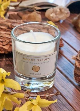 Rituals savage garden scented candle ароматична свічка, 25 гр.