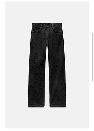Стильні прямі джинси з візерунками zara