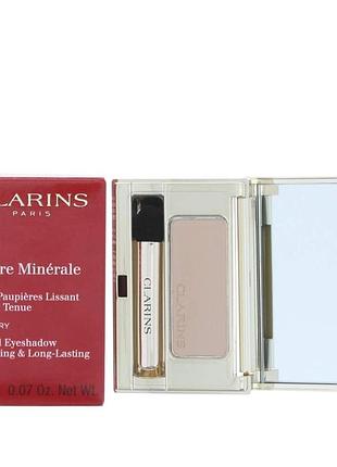 Стійкі мінеральні тіні clarins ombre minerale mineral eyeshadow smoothing &amp; long-lasting 02 nude т