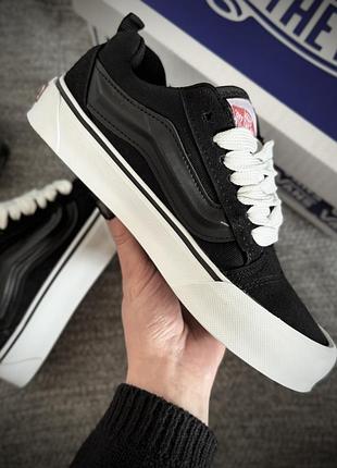 Кеди ванс кну скул vans knu skool чорні жіночі та чоловічі 36-45 рр