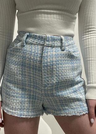 Твідові шорти zara, шорти із твіду зара