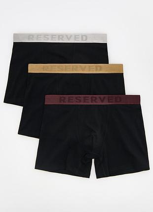 Боксери чоловічі reserved чорні подовжені нові, розмір m,l,xl,xxl