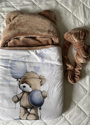 Комбінезон + конверт + 2 шапочки