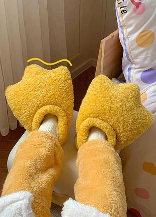 Дитячі кімнатні капці чобітки лапки качки (21,5 см)