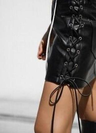 Кожаная юбка