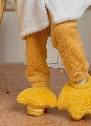 Дитячі кімнатні капці чобітки лапки качки (21,5 см)