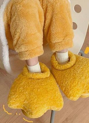 Дитячі кімнатні капці чобітки лапки качки (21,5 см)