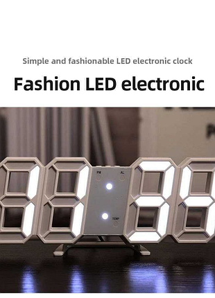 3d світлодіодний настінний цифровий годинник