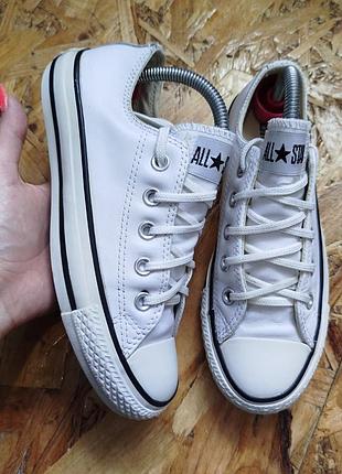 Кожаные кеды кеды converse