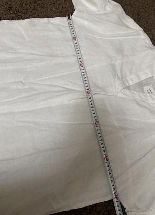 Блуза лен белая 3