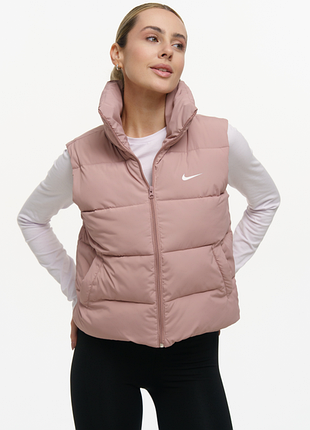 Стильная легкая укороченная жилетка nike - тепло, комфорт и актуальный дизайн🆕