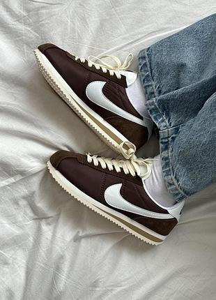 Кроссовки nike cortez brown