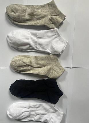 5 пар! набор! носки спортивные primark размеры: 39/42, 43/45 хлопок