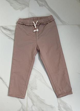 Пудровые брюки h&m 92-98 на 2-3 года.