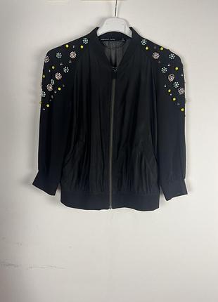 Бомбер натуральный шелк 2