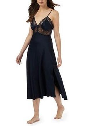 46-48р. атласная ночная с кружевом jasper conran