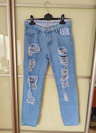 Джинси для дівчинки на зріст 152-158 см.
