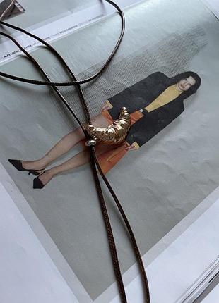 Колье ожерелье круассан6 фото