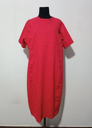 Базовое стрейчевое платье красного цвета по фигуре m&s collection , eur 50, 175/118 cm