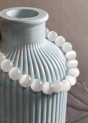 Браслет из натурального камня «кошачий глаз»