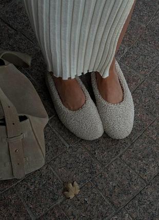 Женские балетки меховые