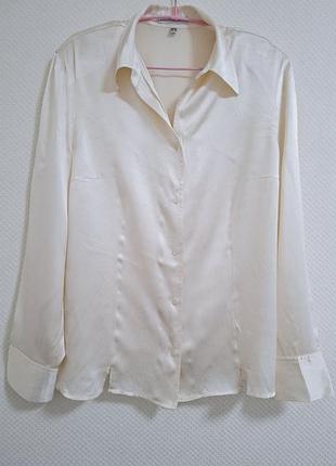 Шовкова сорочка молочного кольору louisa di cap