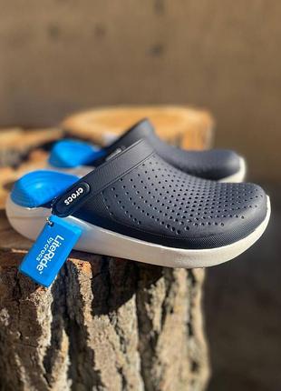 Крокси сабо crocs literide clog navy/white crocs literide clog navy/white2 фото