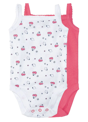 Комплект детские боди майка для девочки lupilu 62-68 см (2-6m)