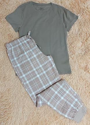 Піжама або костюм для дому (штани фланель), розмір 10-12 (євро 38-40)