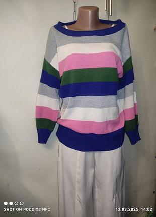 Джемпер в полоску хл свитер тонкий