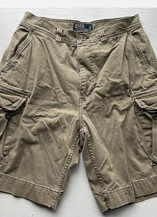 Шорти чоловічі ральф, карго, шорти мужские, хакі, вінтажні шорти