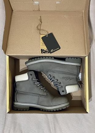 Черевики жіночі alpine-crown зимові сірі нубук, р. 35, 36, устілка 23см 2