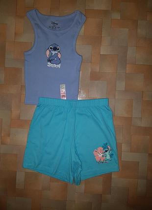 Пижама stitch disney, домашний комплект стич 14/15 лет 166 см primark