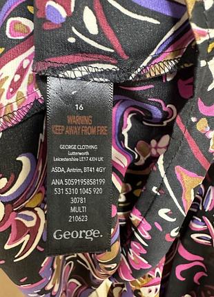 Стильная атласная рубашка в интересный принт7 фото