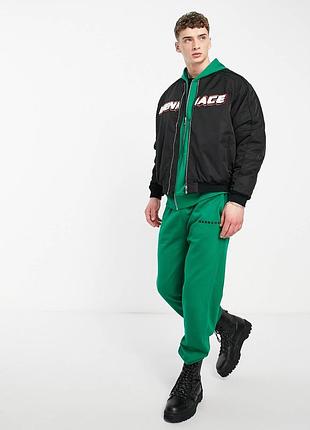 Черный бомбер mennace, мужская куртка