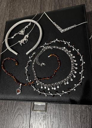 Колье, серебряное, колье серебро, серебро, янтарь, чокер, ожерельное, ожерельясто, подвеска, янтарь