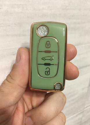 Чехол ключа citroen и peugeot