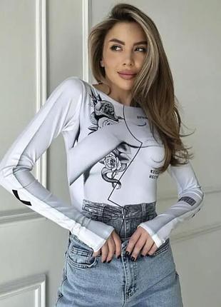 Новое невероятное боди в принт nove