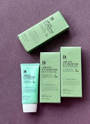Benton air fit uv defense sun cream spf50+/pa++++ зволожуючий сонцезахисний крем з центеллою спф spf